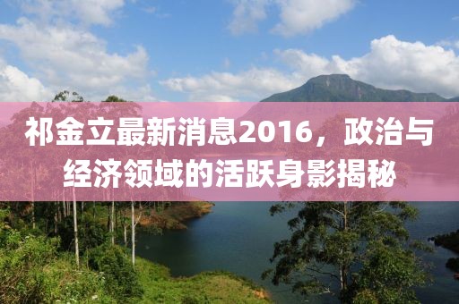 祁金立最新消息2016，政治與經濟領域的活躍身影揭秘