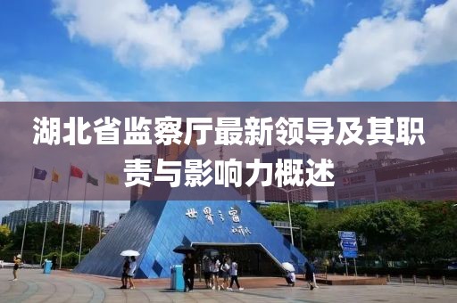 湖北省監察廳最新領導及其職責與影響力概述