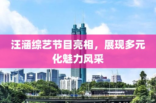 汪涵綜藝節目亮相，展現多元化魅力風采