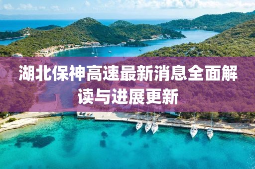 湖北保神高速最新消息全面解讀與進(jìn)展更新