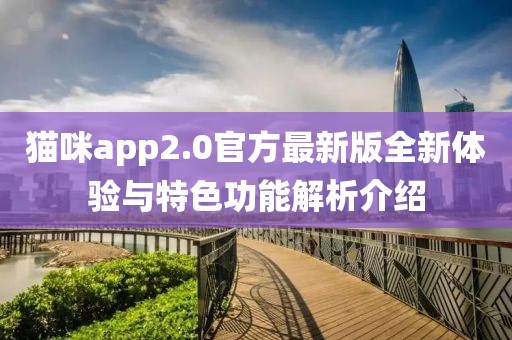 貓咪app2.0官方最新版全新體驗與特色功能解析介紹