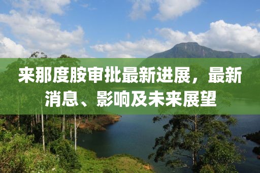 來那度胺審批最新進展，最新消息、影響及未來展望