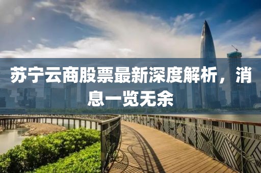 蘇寧云商股票最新深度解析，消息一覽無余