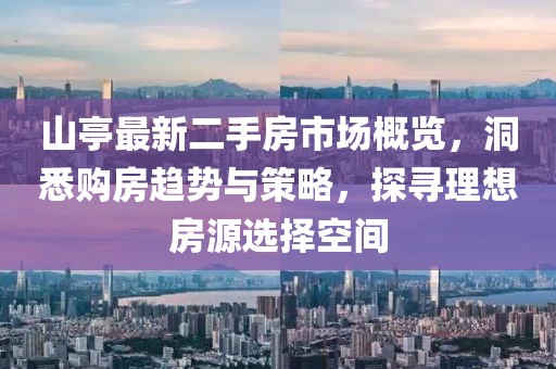 山亭最新二手房市場(chǎng)概覽，洞悉購(gòu)房趨勢(shì)與策略，探尋理想房源選擇空間