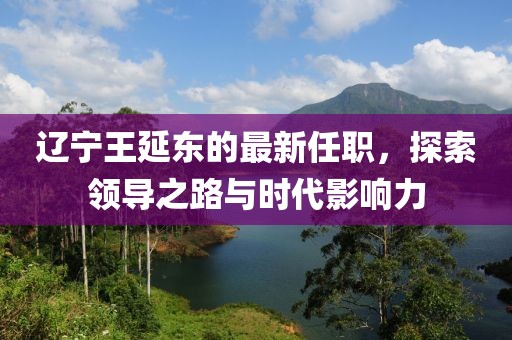 遼寧王延?xùn)|的最新任職，探索領(lǐng)導(dǎo)之路與時(shí)代影響力