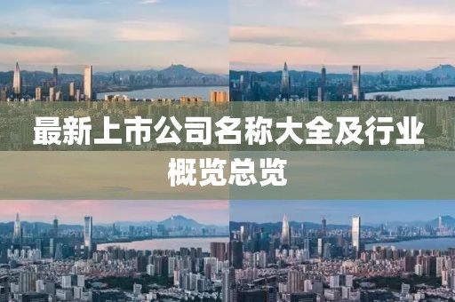 最新上市公司名稱大全及行業(yè)概覽總覽